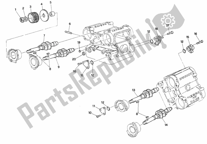 Todas las partes para Cabeza De Cilindro de Ducati Superbike 916 SP 1995
